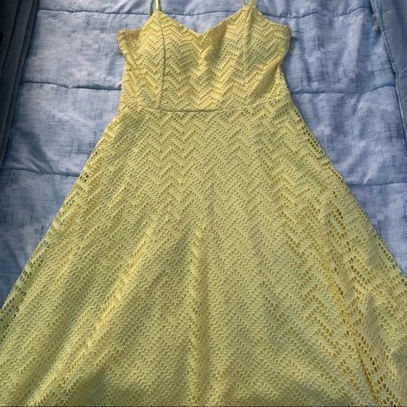 Yellow past knee Length Dress - Picture 2 of 4